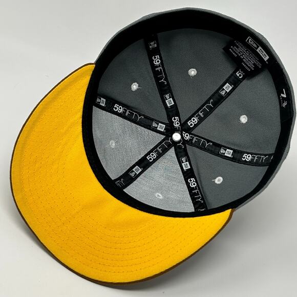 Feature Hat Baseball Cap Spellout New Era 59Fifty Streetwear Gray Fitted 7 3/8 - Picture 4 of 11